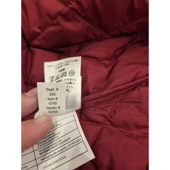 Eddie Bauer Primium Goose Down 650 Fill Puffer Vest Sz XL Quilted Snowflakes - Picture 13 of 13